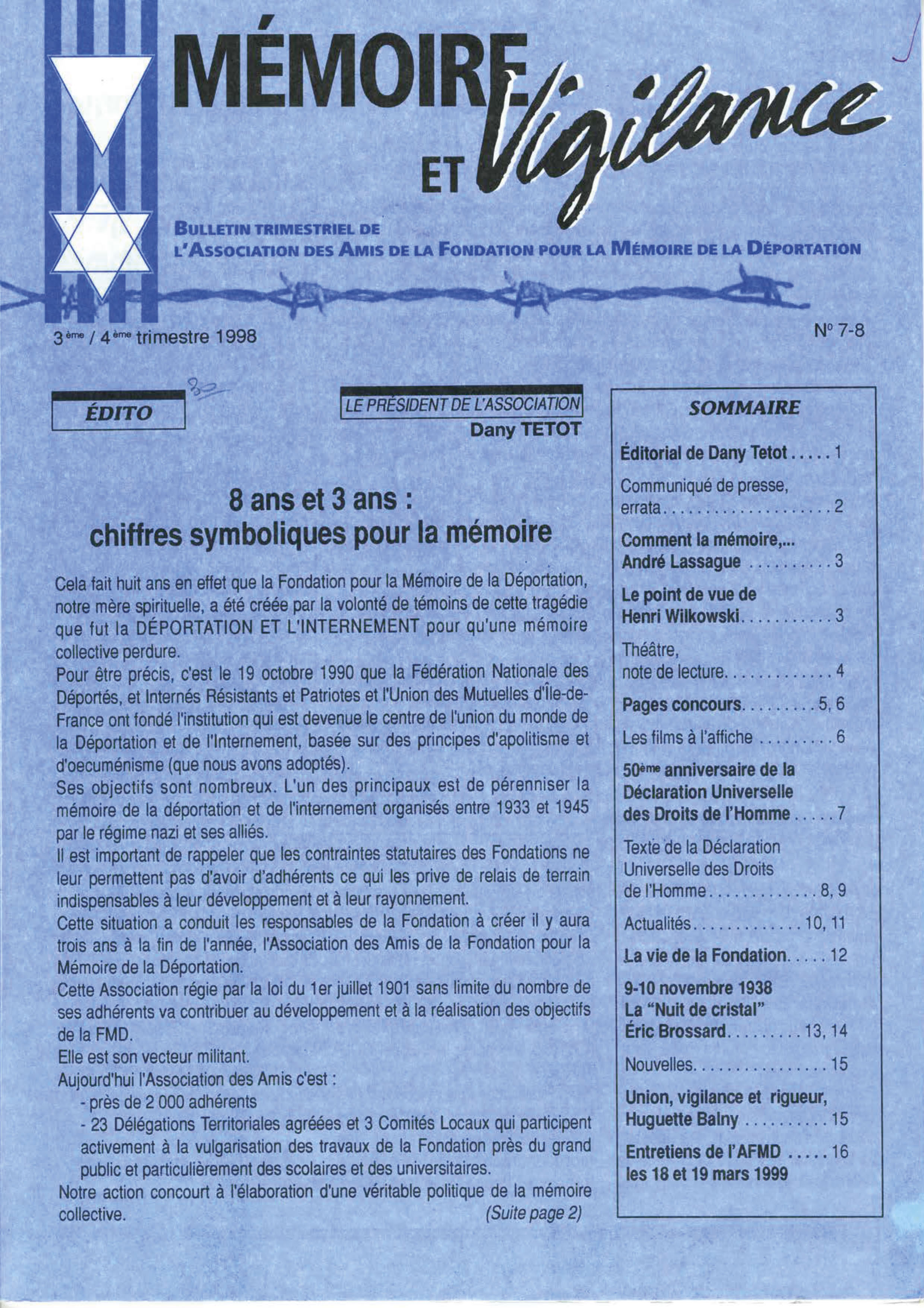 une M et V 7 et 8